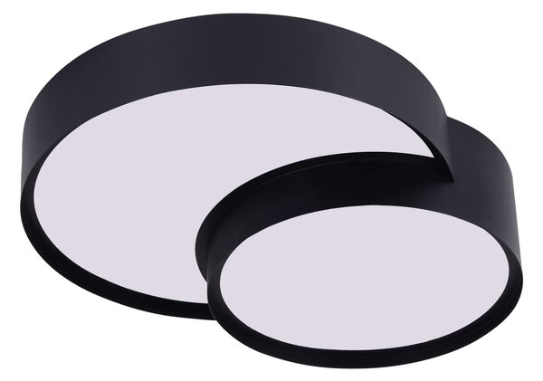 NOWOCZESNA LAMPA SUFITOWA PLAFON CZARNY ORBO DUO D40