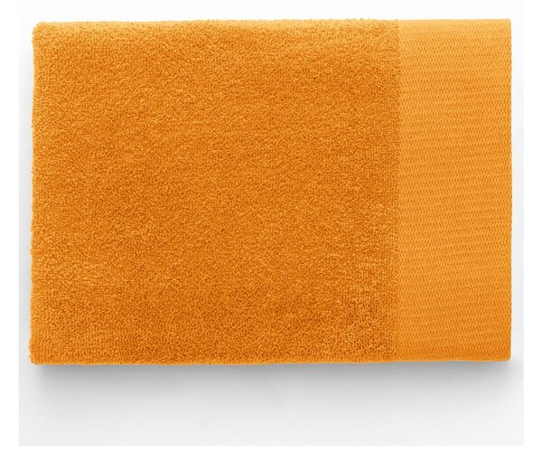 Pomarańczowy bawełniany ręcznik kąpielowy frotte 70x140 cm Amari – Restilo