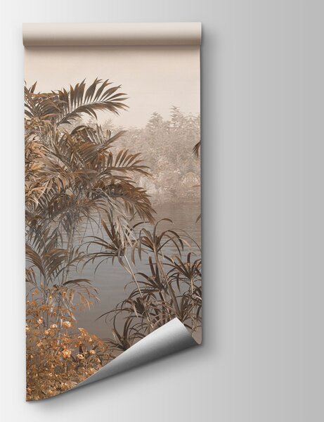 Fototapeta Bagno z roślinami i kwiatami, Fototapety Panoramiczne, Popularne Fototapety, u98929 - Tapeko.pl