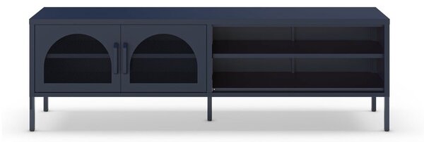 Ciemnoniebieska szafka pod TV 160x50 cm Diora – Marckeric