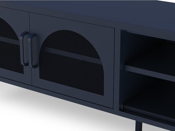 Ciemnoniebieska szafka pod TV 160x50 cm Diora – Marckeric