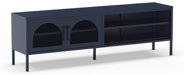 Ciemnoniebieska szafka pod TV 160x50 cm Diora – Marckeric