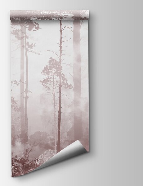 Fototapeta Mglisty las z wysokimi drzewami, Fototapety Las we mgle, Popularne Fototapety, u94439v1 - Tapeko.pl