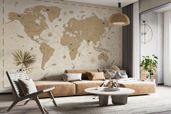 Fototapeta Mapa świata, Fototapety Dziecięce, Popularne Fototapety, u99074 - Tapeko.pl
