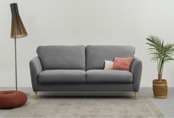 Ciemnoszara sztruksowa sofa 170 cm Paris – Scandic