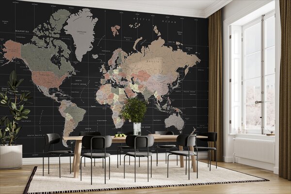 Fototapeta Mapa świata, Fototapety z mapami świata, Popularne Fototapety, u99477 - Tapeko.pl