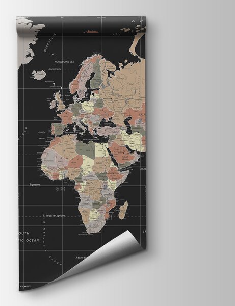 Fototapeta Mapa świata, Fototapety z mapami świata, Popularne Fototapety, u99477 - Tapeko.pl