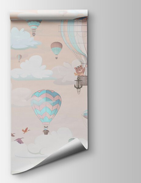 Fototapeta Grupa balonów na ogrzane powietrze na niebie, Fototapety Balony, Popularne Fototapety, w00239 - Tapeko.pl