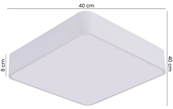 NOWOCZESNA LAMPA SUFITOWA PLAFON BIAŁY CUBO D40