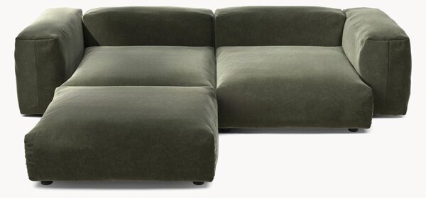 Sofa modułowa z aksamitu Vetsak (3-osobowa)