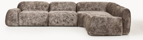 Modułowa sofa narożna Teddy-Bouclé Wolke (4-osobowa)