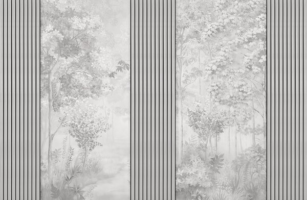 Fototapeta Ściana z wysoką pionową linią, Fototapety Paski, Popularne Fototapety, w00670v3 - Tapeko.pl