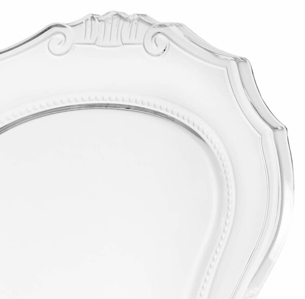 MebleMWM Krzesło transparentne Queen Arm