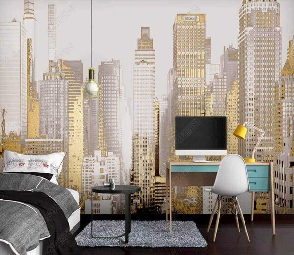 Fototapeta Panorama miasta z wieloma wysokimi budynkami, Fototapety miasta na ścianie, Popularne Fototapety, u46244 - Tapeko.pl