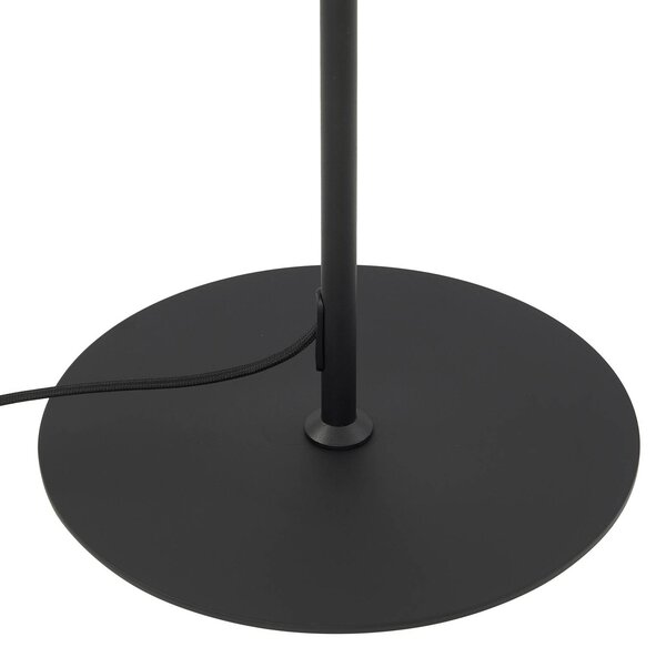 Lampa stojąca Edion Lindby, czarny, salon / jadalnia, metal, nowoczesny