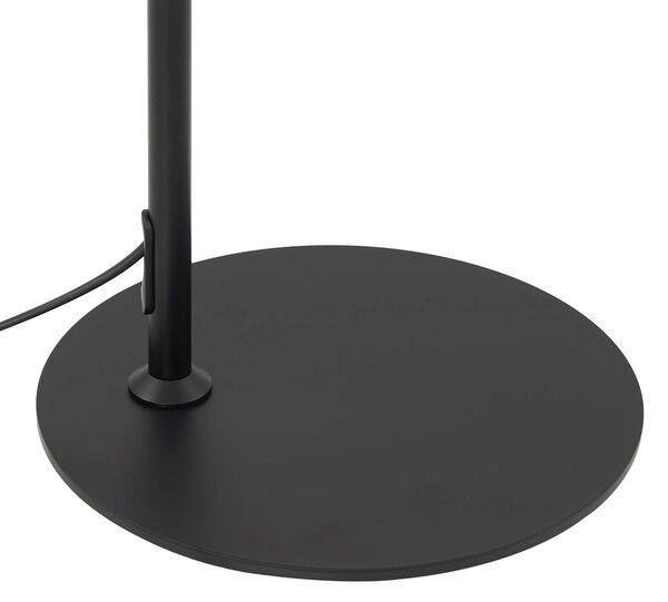 Lampa stojąca Adrik Lindby, czarny, salon / jadalnia, metal, nowoczesny