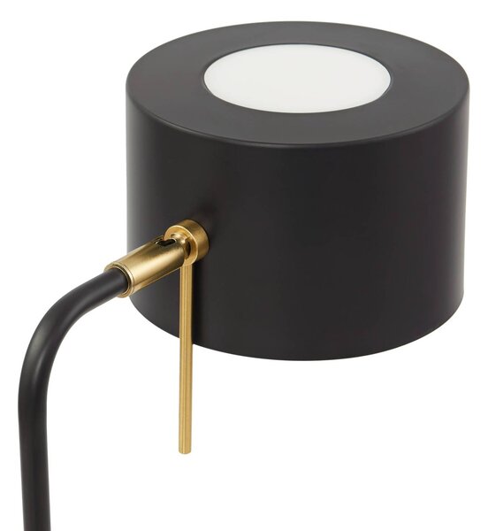 Lampa stojąca Kaida Lindby, czarny, salon / jadalnia, metal, nowoczesny