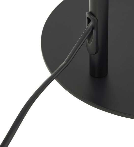 Lampa stojąca Kaida Lindby, czarny, salon / jadalnia, metal, nowoczesny
