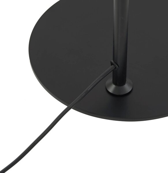 Lampa stojąca Corali Lindby, czarny, salon / jadalnia, metal, nowoczesny