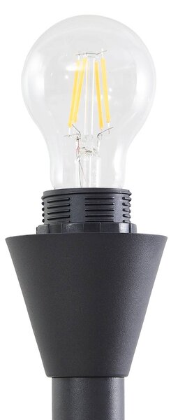 Lampa stojąca Nehemia Lindby, czarny, salon / jadalnia, metal, nowoczesny