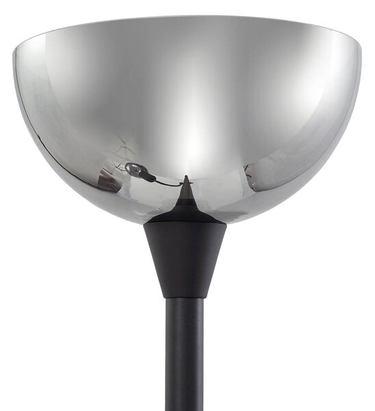 Lampa stojąca Nehemia Lindby, czarny, salon / jadalnia, metal, nowoczesny