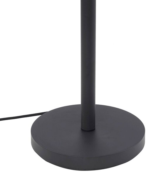 Lampa stojąca Nehemia Lindby, czarny, salon / jadalnia, metal, nowoczesny