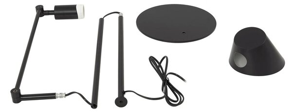 Lampa stojąca Corali Lindby, czarny, salon / jadalnia, metal, nowoczesny