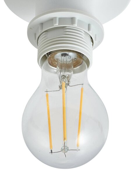 Lampa sufitowa Helin Lindby, możliwość ściemniania, biały / opal, salon / jadalnia, tkanina / materiał / jedwab, skandynawski