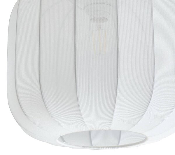 Lampa sufitowa Helin Lindby, możliwość ściemniania, biały / opal, salon / jadalnia, tkanina / materiał / jedwab, skandynawski