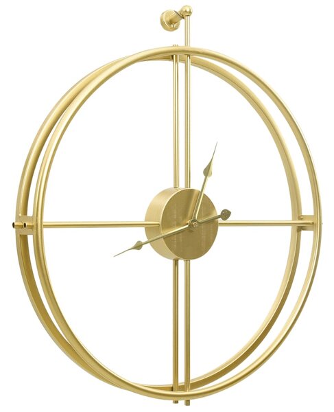 Zegar ścienny, złoty, 52 cm, żelazo