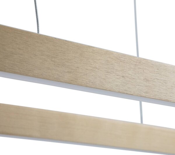 Inteligentna lampa wisząca Melinay Lucande, możliwość ściemniania, mosiężny / złoty, salon / jadalnia, aluminium, nowoczesny
