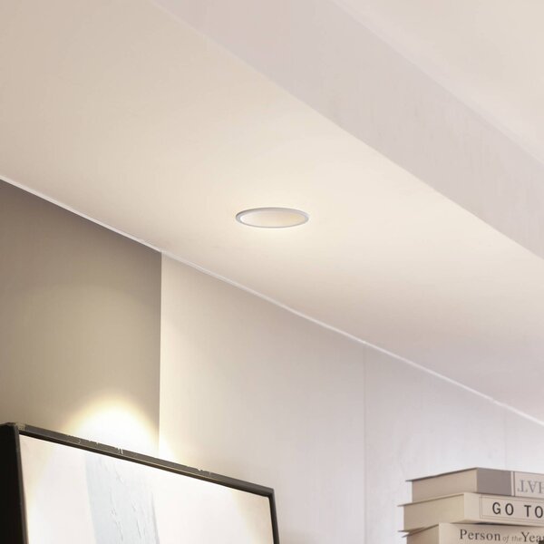 Arcchio LED downlight Niria, biały, 2 700K Niria Arcchio, możliwość ściemniania, biały / opal, salon / jadalnia, aluminium, nowoczesny