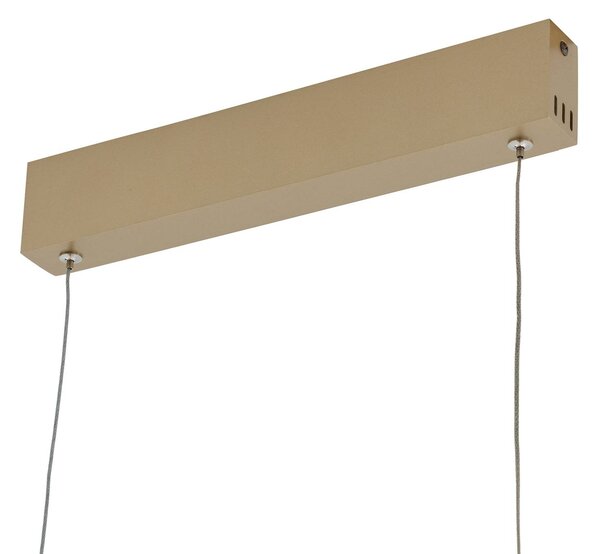 Inteligentna lampa wisząca Mylosh Lucande, możliwość ściemniania, mosiężny / złoty, salon / jadalnia, aluminium, nowoczesny