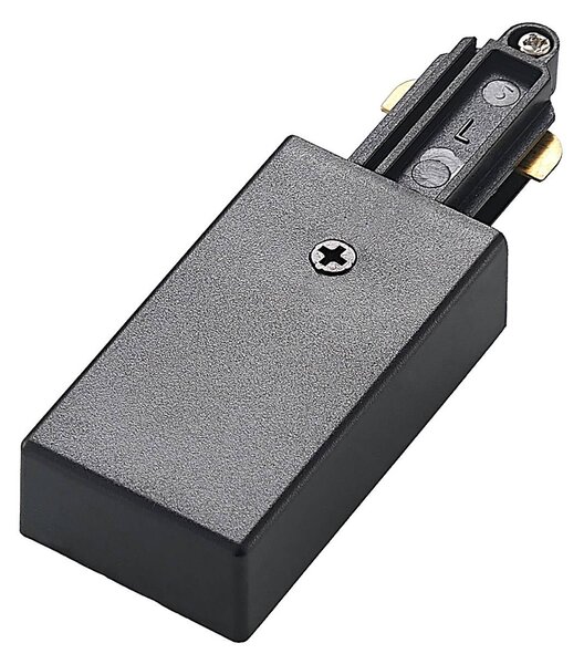 Lindby 1-fazowy system szynowy Linaro, GU10, 10-punktowa, czarny Linaro Lindby, możliwość ściemniania, czarny, przedpokój, metal, nowoczesny