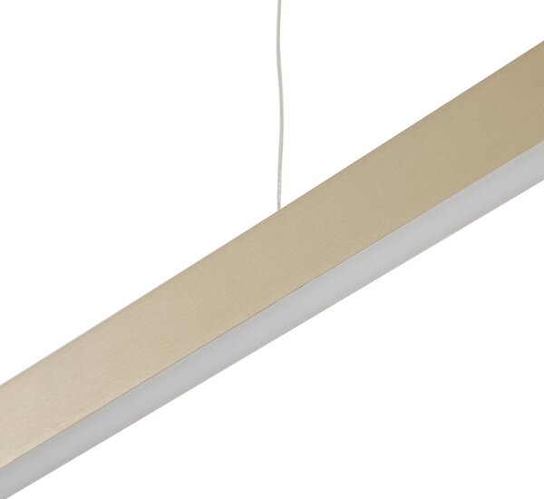 Inteligentna lampa wisząca Mylosh Lucande, możliwość ściemniania, mosiężny / złoty, salon / jadalnia, aluminium, nowoczesny