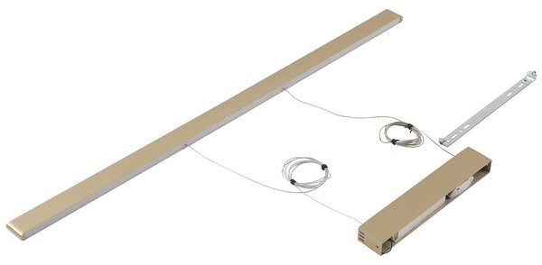 Inteligentna lampa wisząca Mylosh Lucande, możliwość ściemniania, mosiężny / złoty, salon / jadalnia, aluminium, nowoczesny