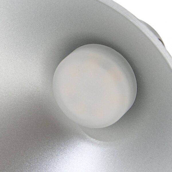 Lampa stojąca LED Steve Lucande, możliwość ściemniania, aluminiowy / szary / cynkowy, salon / jadalnia, metal, nowoczesny