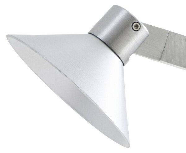 Lampa stojąca LED Steve Lucande, możliwość ściemniania, aluminiowy / szary / cynkowy, salon / jadalnia, metal, nowoczesny