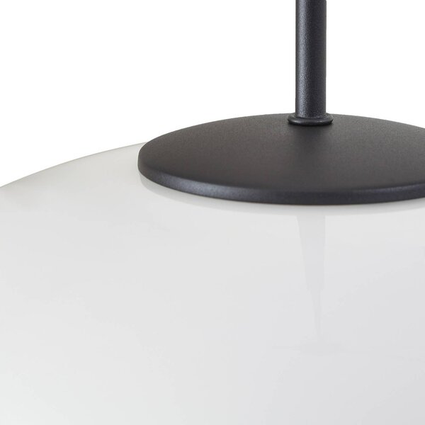 Lampa wisząca szklana Hikari Lindby, możliwość ściemniania, biały / opal, salon / jadalnia, szkło, nowoczesny