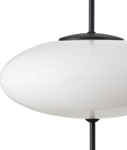 Lampa wisząca szklana Hikari Lindby, możliwość ściemniania, biały / opal, salon / jadalnia, szkło, nowoczesny