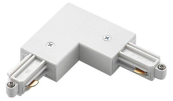 System szynowy Lindby Linaro, GU10, 6-punktowa, biały, kształt C Linaro, biały / opal, salon / jadalnia, aluminium, nowoczesny
