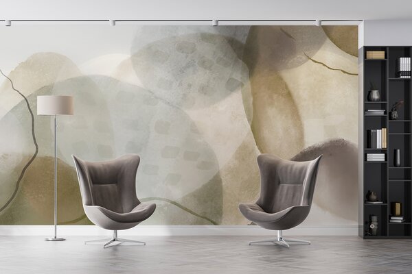 Fototapety Miękkie, akwarelowe abstrakcyjne kształty w odcieniach brązu, sepii i, Fototapety 3D, Fototapety 3d geometryczna, w07926v1 : Uwalls.pl