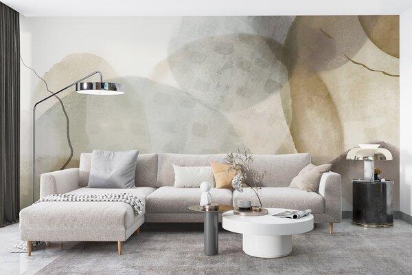 Fototapety Miękkie, akwarelowe abstrakcyjne kształty w odcieniach brązu, sepii i, Fototapety 3D, Fototapety 3d geometryczna, w07926v1 : Uwalls.pl