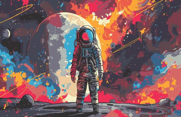 Fototapety Astronauta, Fototapety Kosmos, w08201 : Uwalls.pl