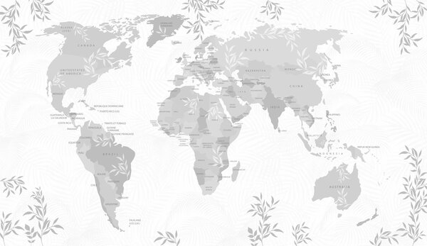 Fototapeta Mapa świata, Fototapety z mapami świata, Popularne Fototapety, w08211v2 - Tapeko.pl