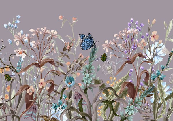 Fototapeta Motyl na kwiatku, Fototapety Natura, Popularne Fototapety, w08234v1 - Tapeko.pl