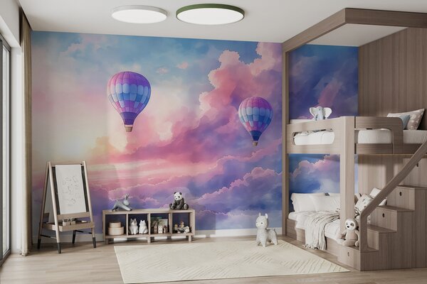 Fototapeta Balony na ogrzane powietrze na niebie, Fototapety Niebo, Popularne Fototapety, w01012 - Tapeko.pl