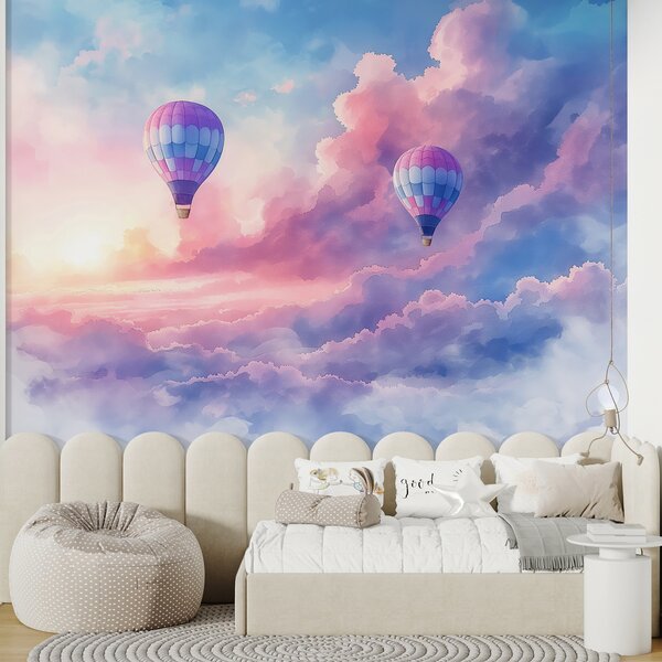 Fototapeta Balony na ogrzane powietrze na niebie, Fototapety Niebo, Popularne Fototapety, w01012 - Tapeko.pl