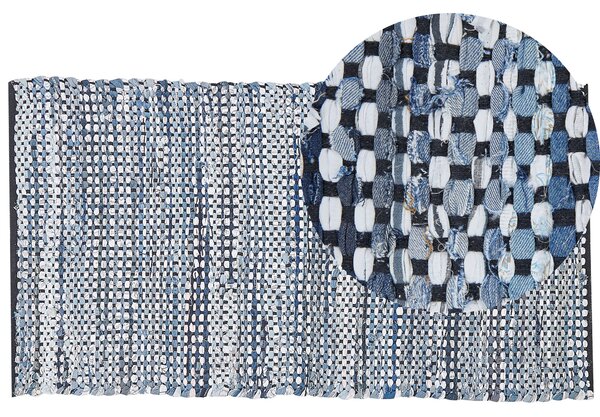 Bawełniany dywan styl boho 80 x 150 cm ręcznie tkany kolorowy Alanya Beliani