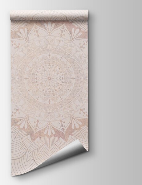 Fototapeta Okrągły wzór na białej powierzchni, Fototapety design, Popularne Fototapety, w01088 - Tapeko.pl